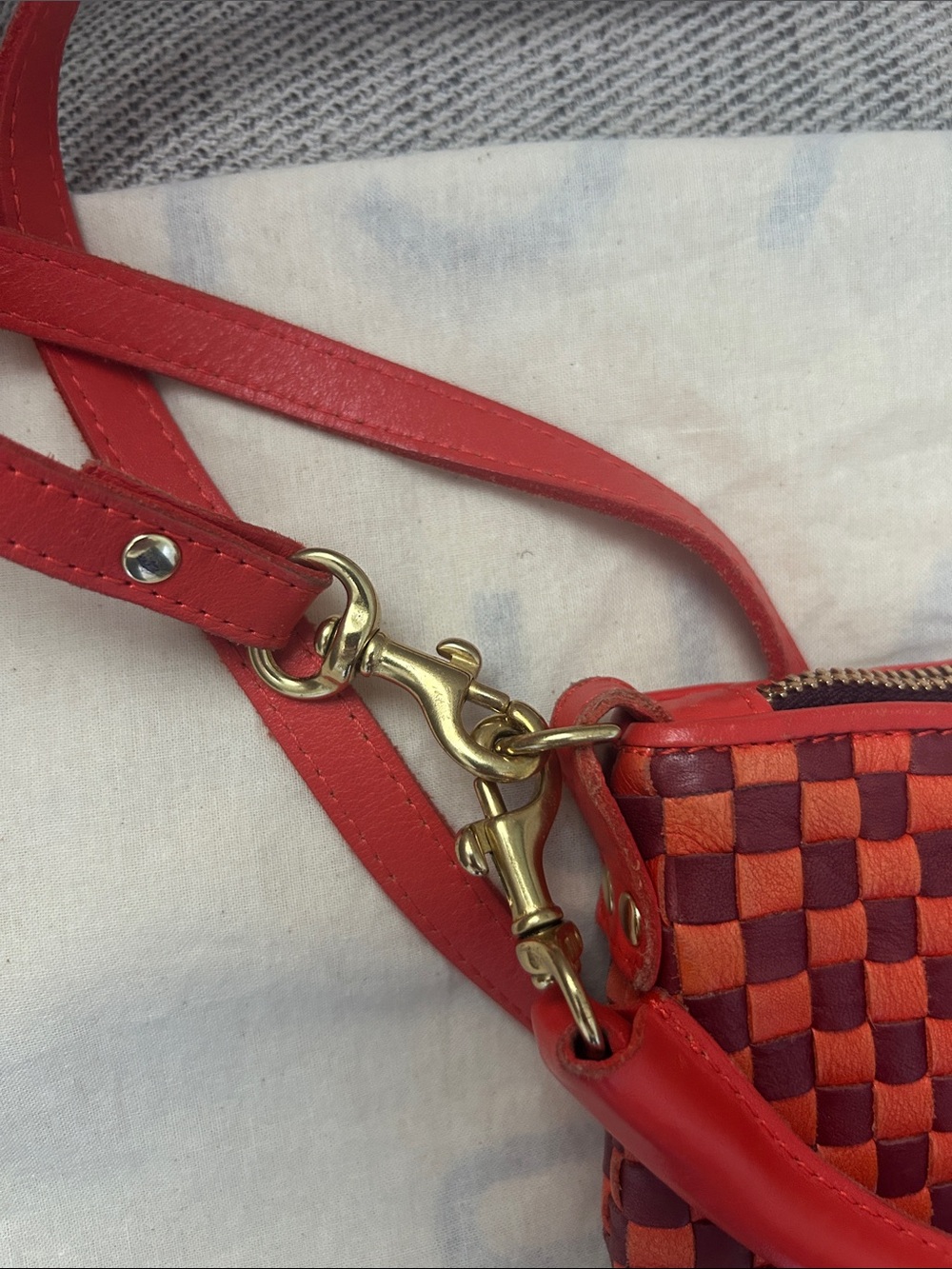 Clare V. Petit Moyen Messenger Crossbody - Picture 7 of 8